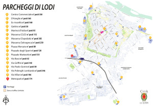 Mappa parcheggi Lodi